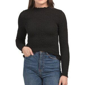 CYRUS Long Sleeve Funnel Neck Top